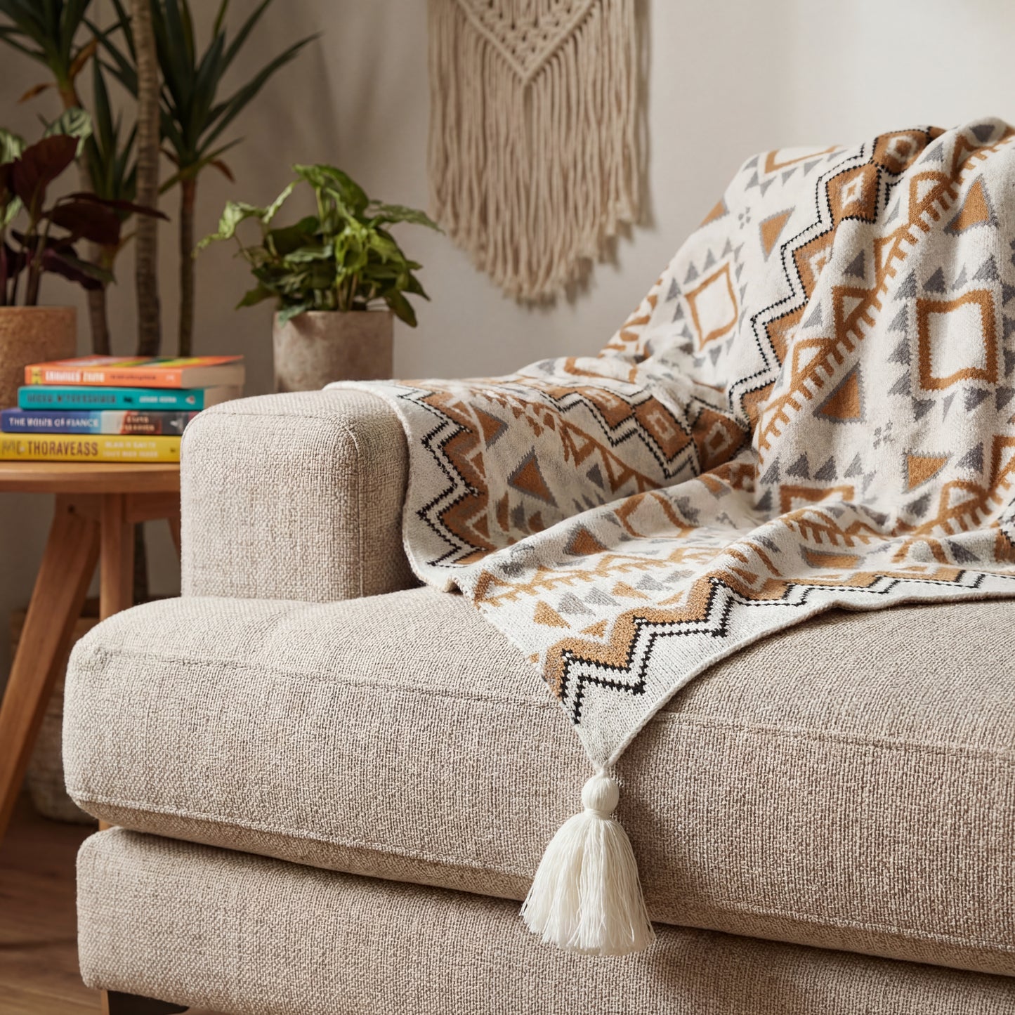 Navajo Diamond Knit Throw