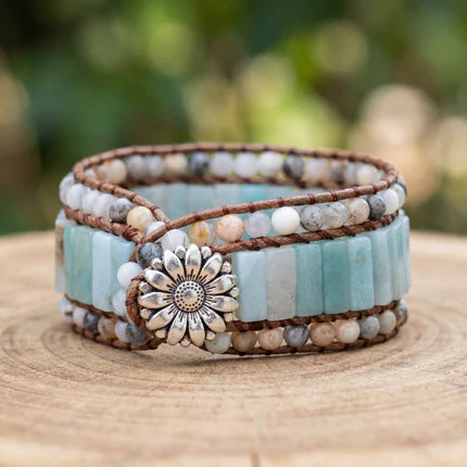 Earth Spirit Stone Wrap Bracelet