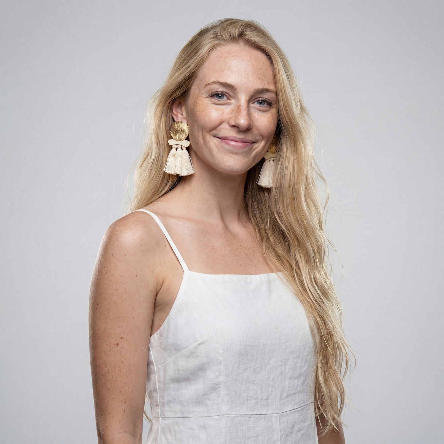 Boho Drip Fringe Statement Hoops