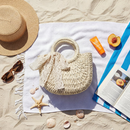 The Catalina Rattan Crossbody