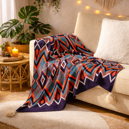 Artisan Woven Bohemian Throw