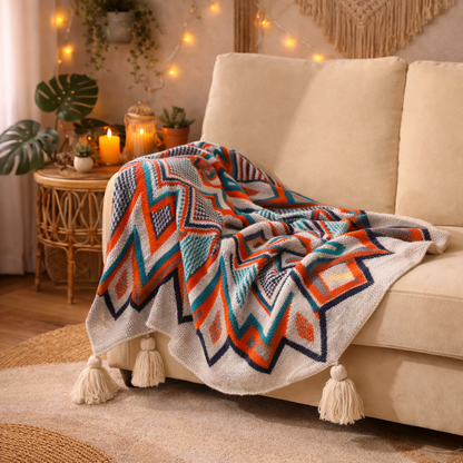 Artisan Woven Bohemian Throw