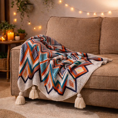 Artisan Woven Bohemian Throw