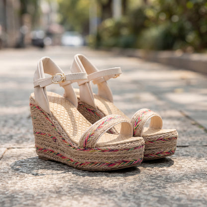 Elevated Comfort Slingback Platform Wedges