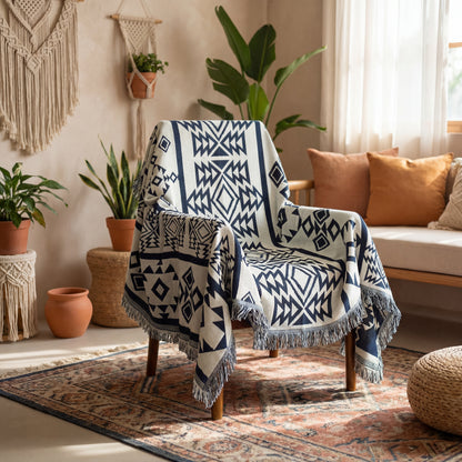 Artisan Woven Plaid Throw