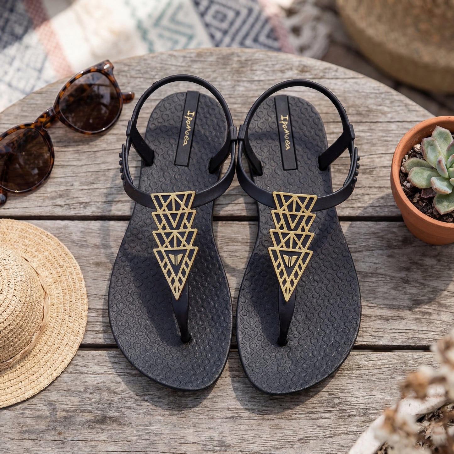 Bohemian Strappy Flat Sandals