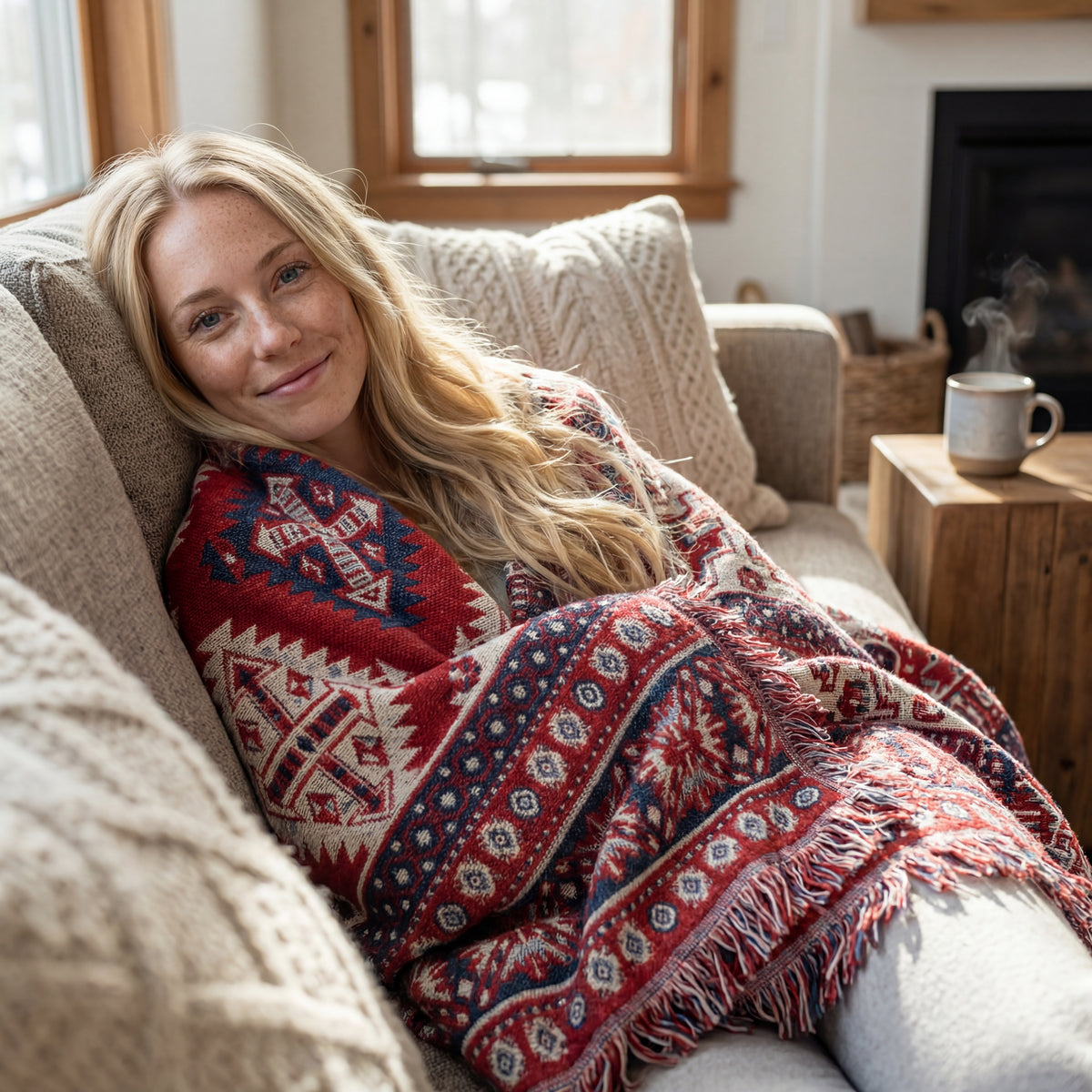 Artisan Woven Plaid Throw