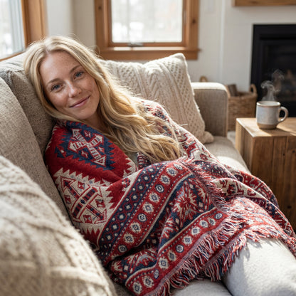 Artisan Woven Plaid Throw