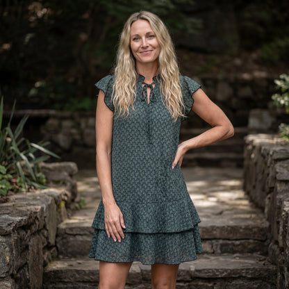The Serene Ruffle Mini Dress