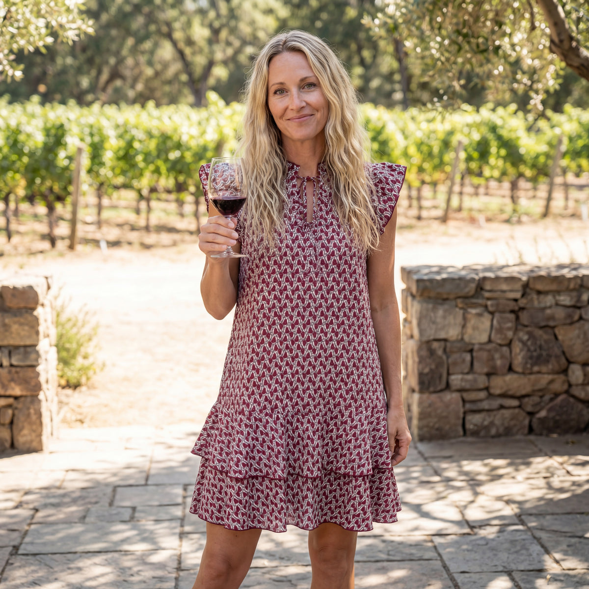 The Serene Ruffle Mini Dress