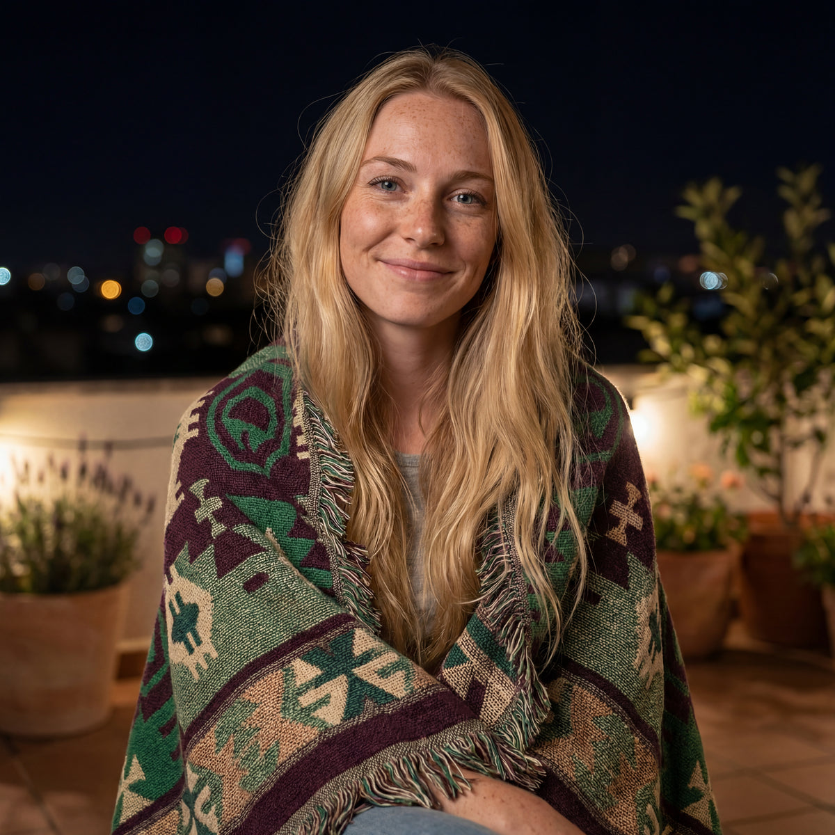 Artisan Woven Plaid Throw