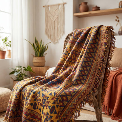 Artisan Woven Plaid Throw