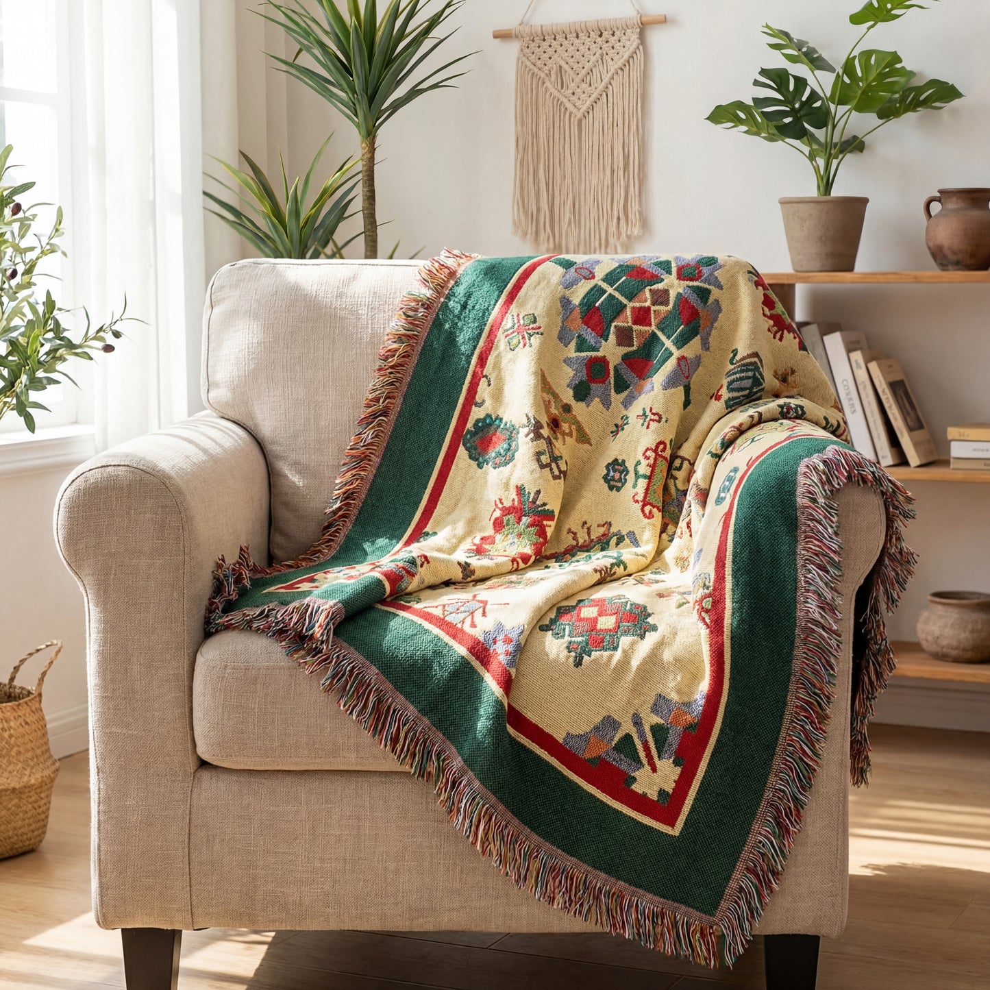 Artisan Woven Plaid Throw