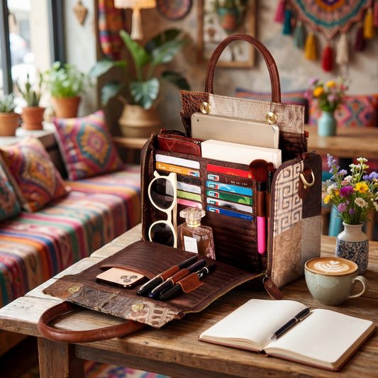 Caramel Voyager Organizer Tote