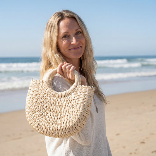 The Catalina Rattan Crossbody