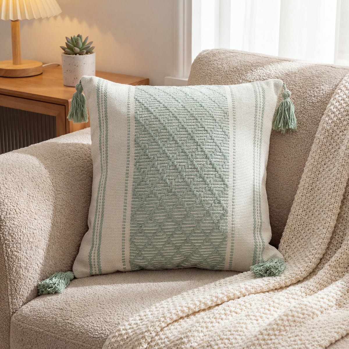 Artisan Tufted Cushion Cover