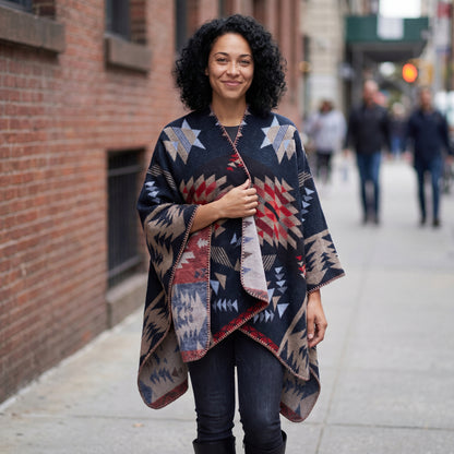 Althea Plaid Wrap Shawl