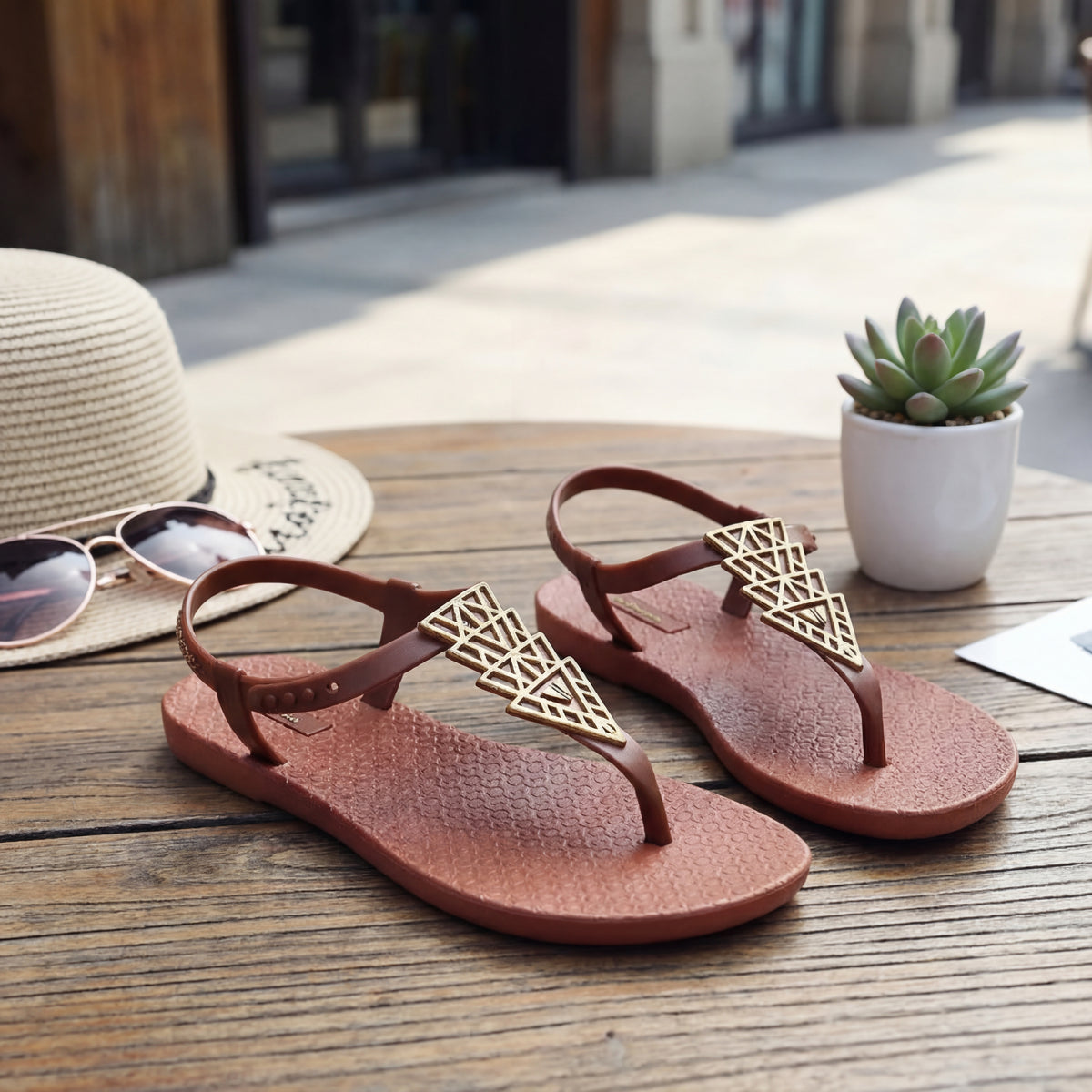 Bohemian Strappy Flat Sandals