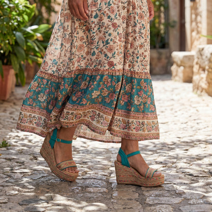 Elevated Comfort Slingback Platform Wedges