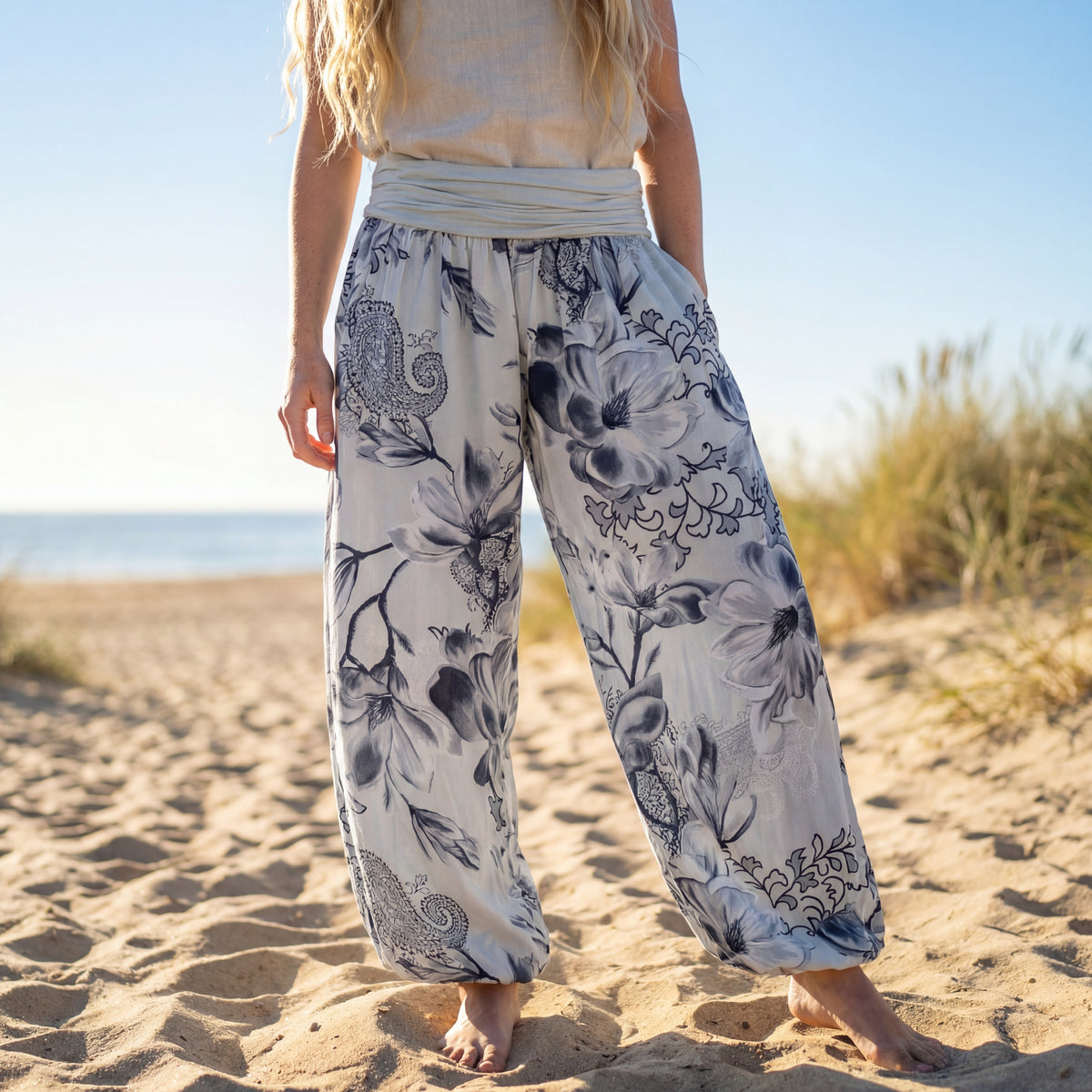 Effortless Retro Wide Leg Pants