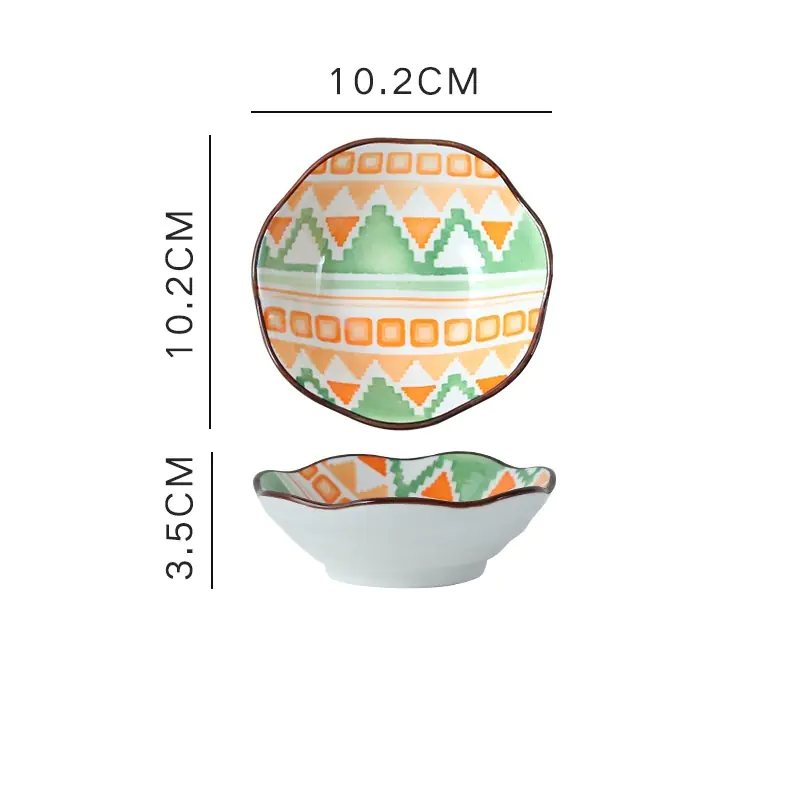 Bohemian Ceramic Accent Dishes