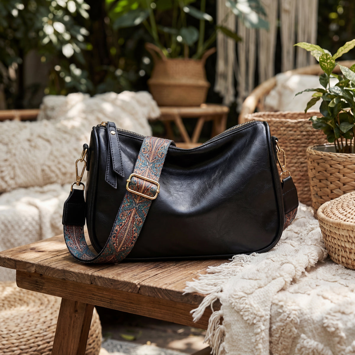Arden Boho Dumpling Shoulder Bag