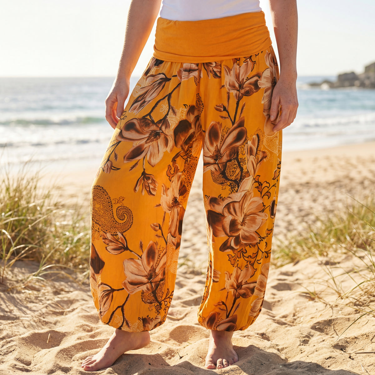 Effortless Retro Wide Leg Pants