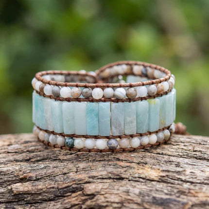 Earth Spirit Stone Wrap Bracelet