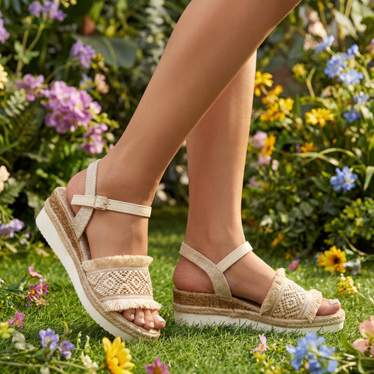 Lightweight Bohemian All-Day Platform Wedges