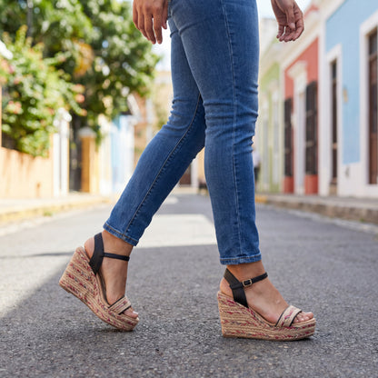 Elevated Comfort Slingback Platform Wedges