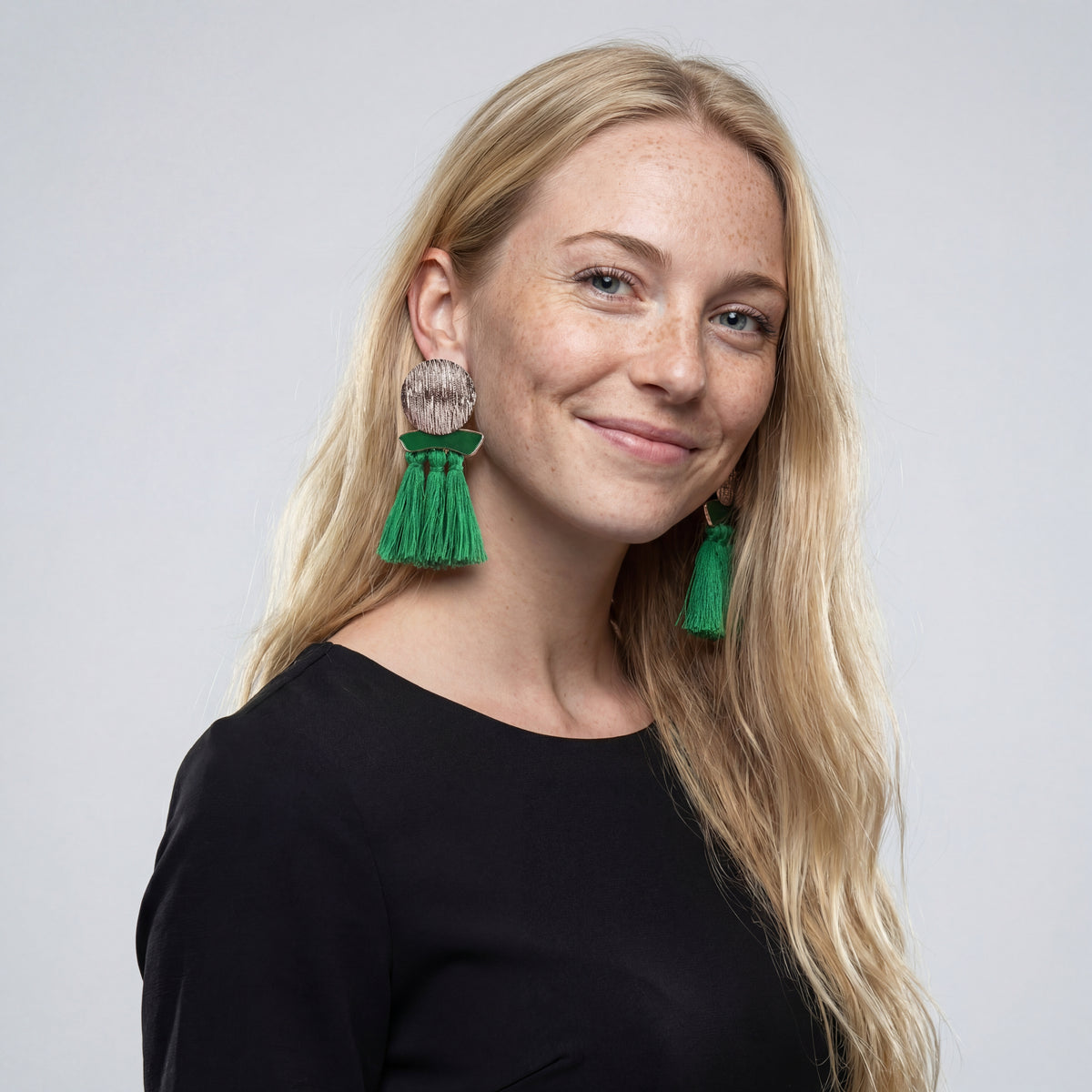 Boho Drip Fringe Statement Hoops