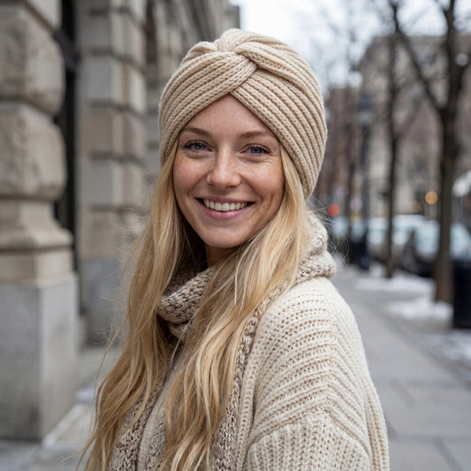 Elara Pearl Knit Headband
