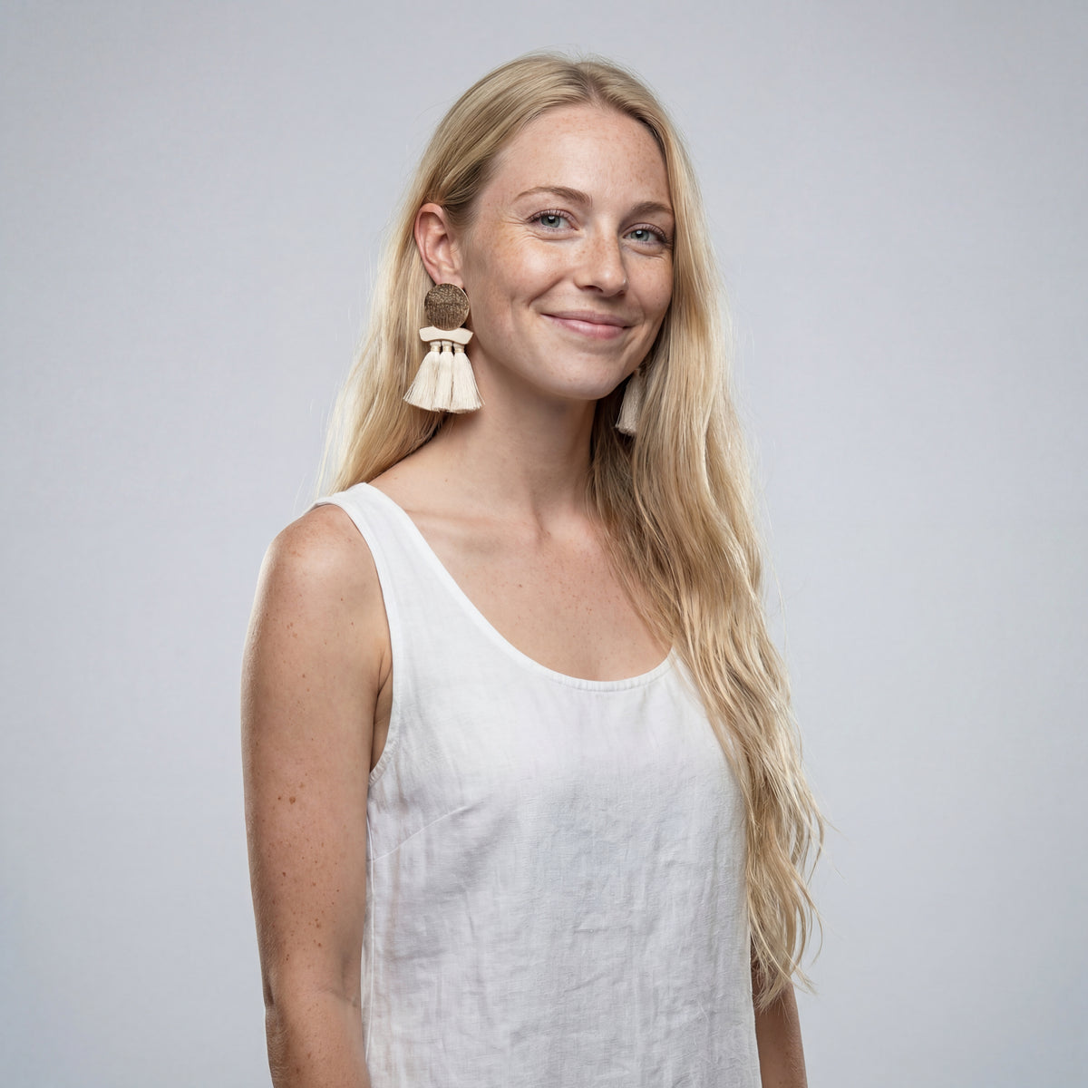 Boho Drip Fringe Statement Hoops