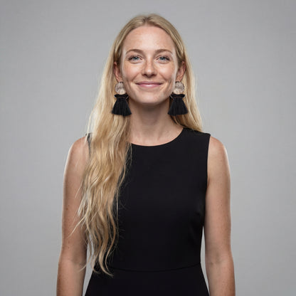 Boho Drip Fringe Statement Hoops