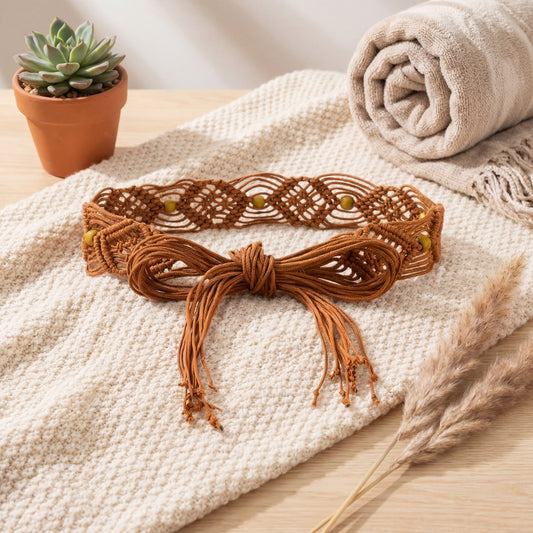 Boho Woven Knot Belt