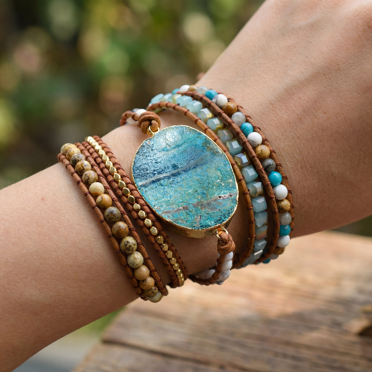 Nakoa Ocean Stone Bracelet